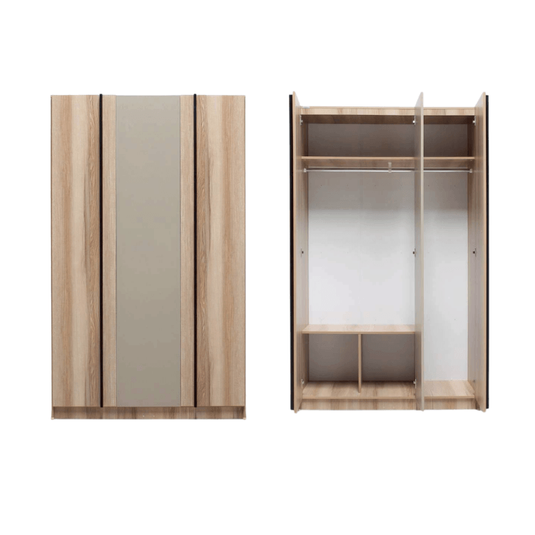 ชุดห้องนอน + ที่นอนสปริง 6 ฟุต WISDOM DESIGN FURNITURE รุ่น EASY สีบัตเตอร์/แซน